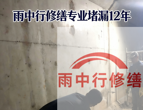 常州某商场电梯井堵漏案例